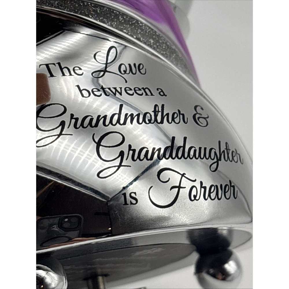 The Bradford Exchange Grandmother and Granddaughter Glitter Globe 6" - Picture 4 of 5
